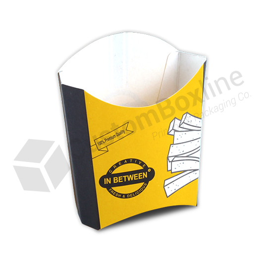 Wholesale Custom Package White kraft Disposable Paper box for French Fries  Box From m.